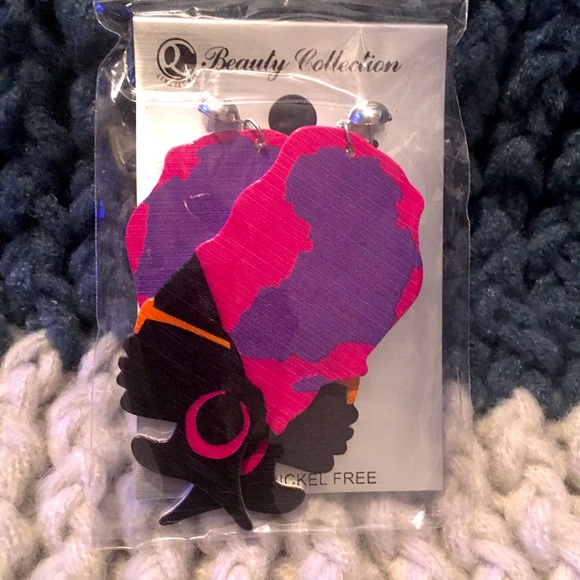 Jewelry - 3 for $15 Beautiful sista wooden earrings